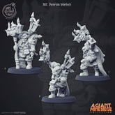 Dwarf Warlock 3D-printed model